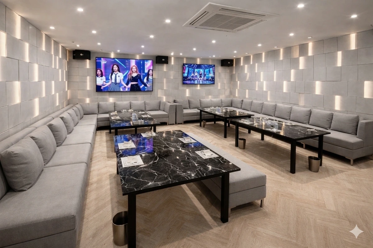 강남 노래방 룸 내부 사진